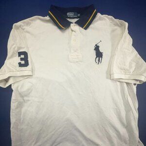 Polo Ralph Lauren Polo Shirt Big Pony Size 2XB Big White